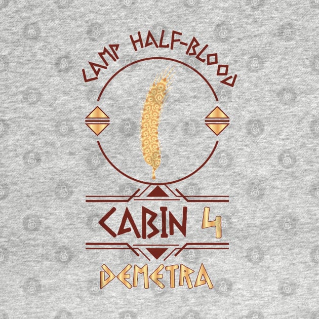 Cabin #4 in Camp Half Blood, Child of Demetra – Percy Jackson inspired design by NxtArt